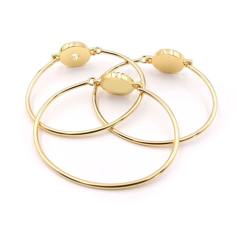 Black Enamel Circle Bracelet
