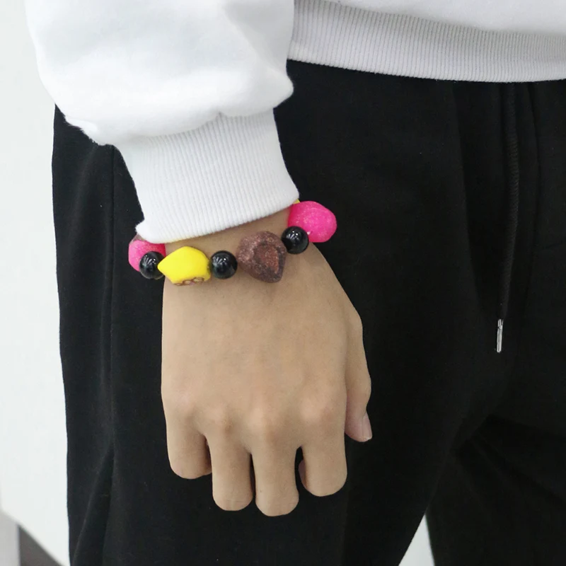 Colorful Cartoon Resin Beaded Bracelet