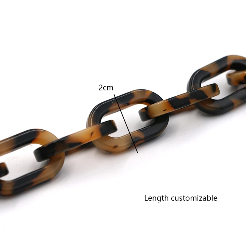 Brownish Patterned Chain Handle
