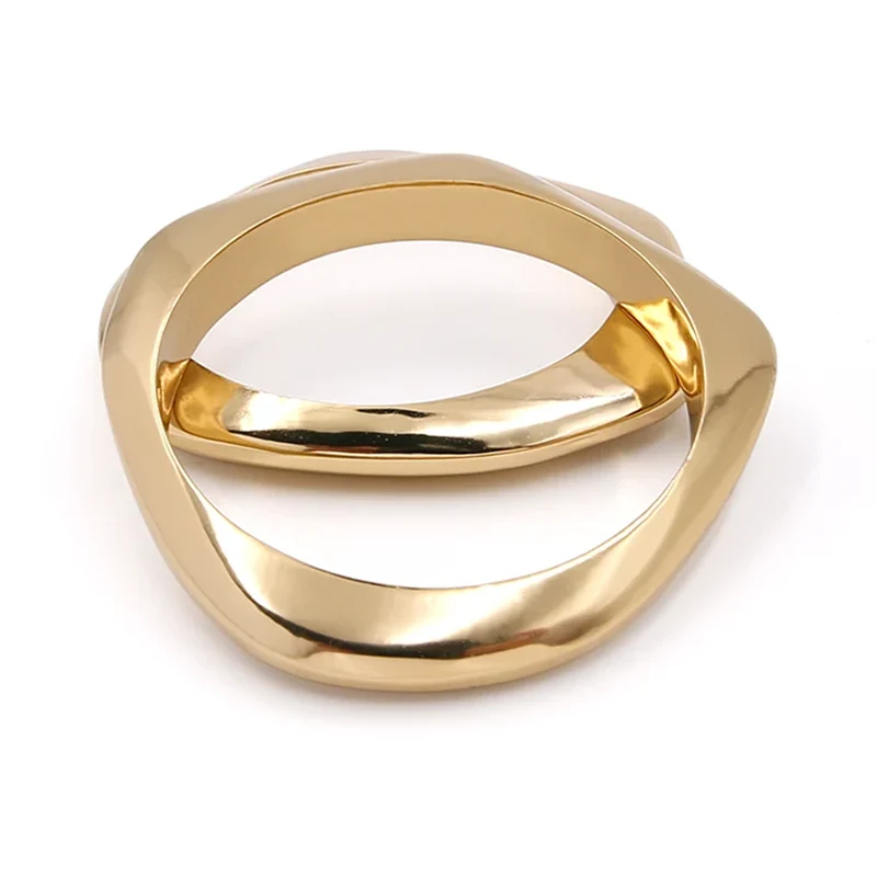 Irregular Gold Plated Brass Bracelet