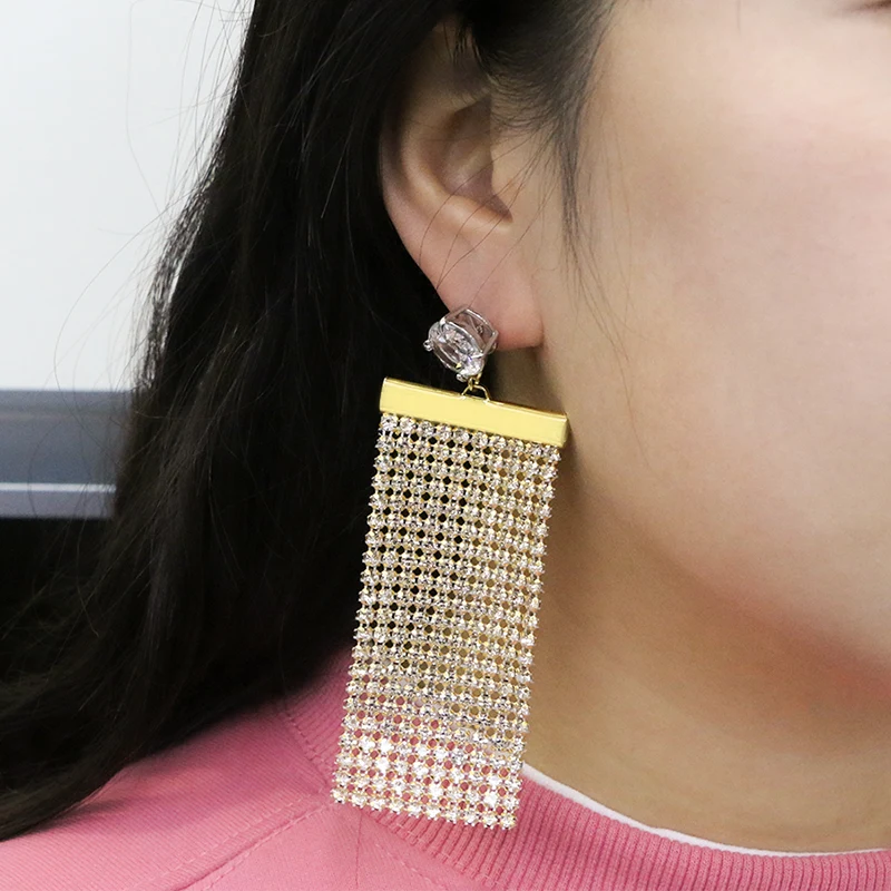 Pave Sparkle Diamond Earrings
